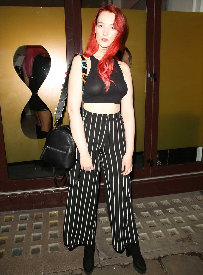 Victoria Clay Braless in See Through Bralette