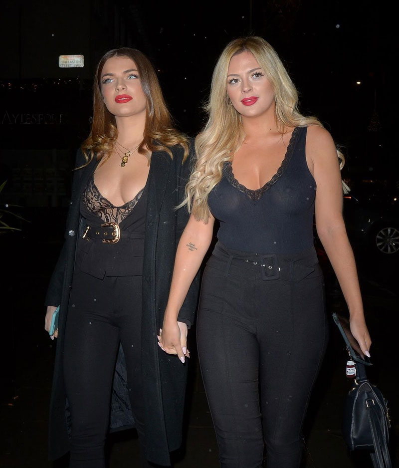 Danielle Sellers Out on the Town in See Through Top