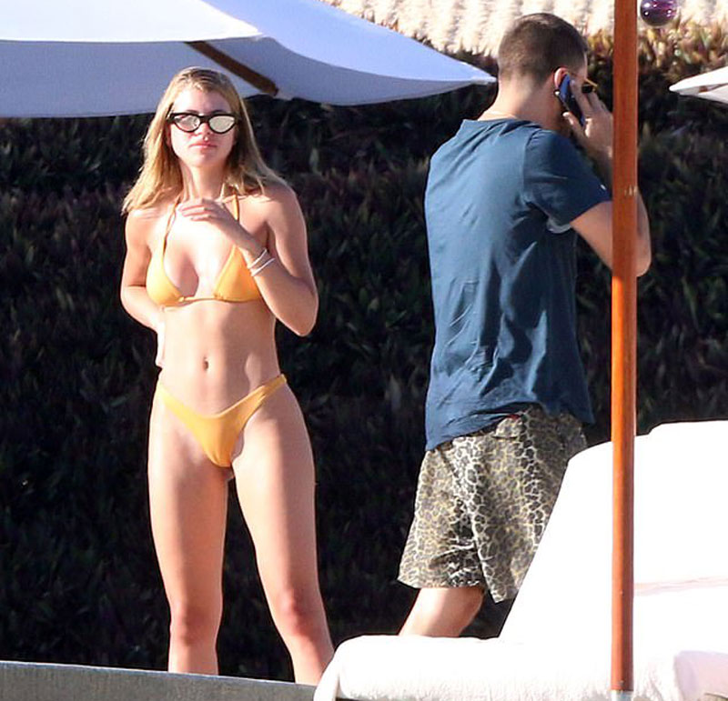 Sofia Richie Showing Off Every Inch She’s Got in a Yellow Bikini