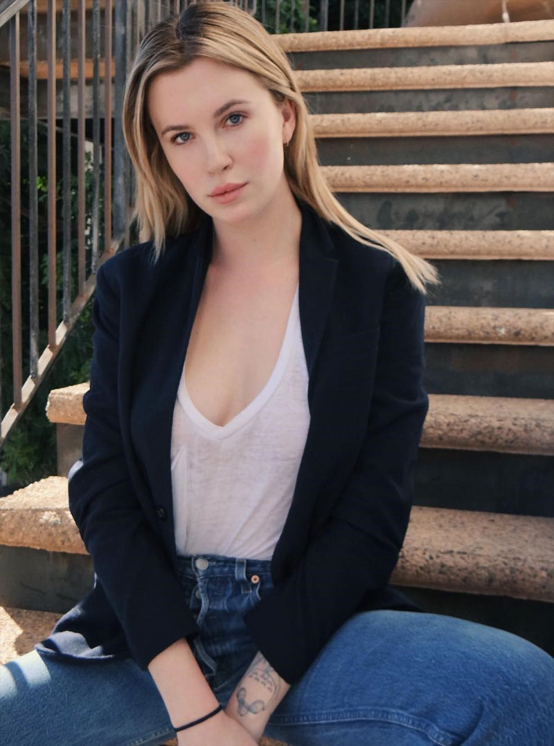 Ireland Baldwin Wearing a Slightly See Through Shirt
