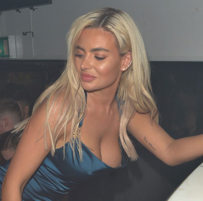 Megan Barton Hanson Nip Slip on Night Out with Friends