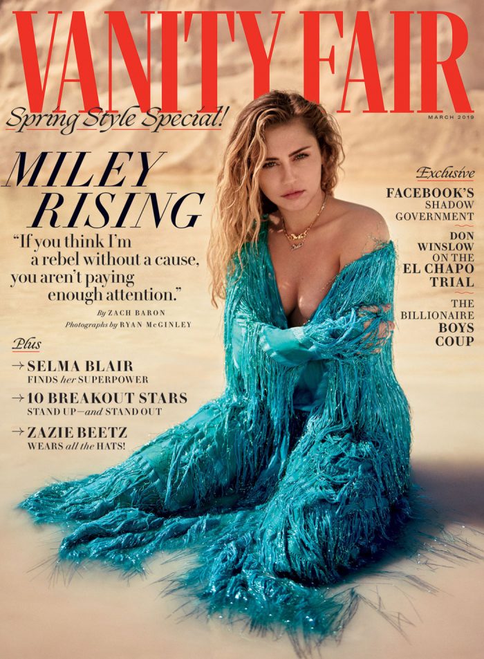 Miley Cyrus Air Brushed Nipples in Vanity Fair