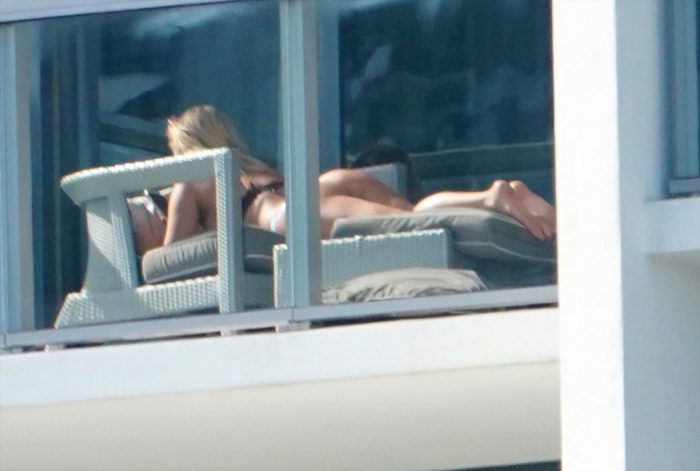 Paige VanZant Papped in her Bra & Panties on a Balcony