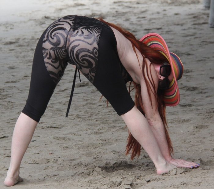 Phoebe Price Working Out in Lingerie