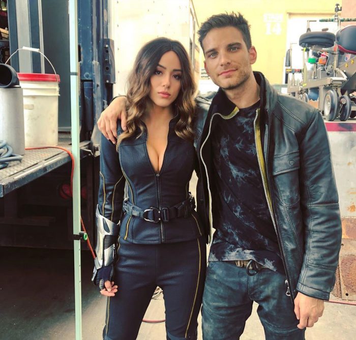 Chloe Bennet Showing Off Some Serious Cleavage