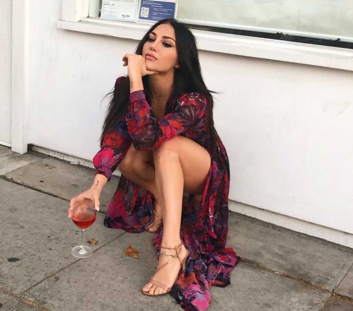 Cassie Scerbo Upskirt in Summer Dress