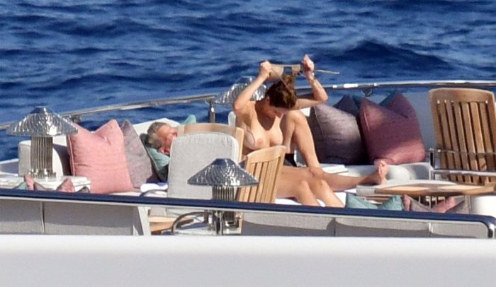 Katherine McPhee Topless on her Honeymoon