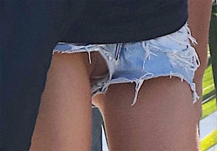 Stella Maxwell  Pantie Upshorts in Daisy Dukes