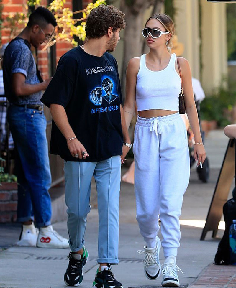 Delilah Hamlin Goes Braless and Shows Off her Hard Nipples