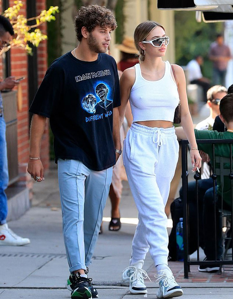 Delilah Hamlin Goes Braless and Shows Off her Hard Nipples