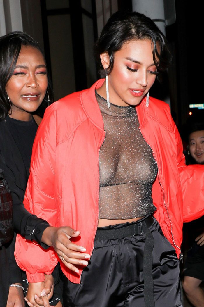 Sela Vave Braless in Black See Through Top