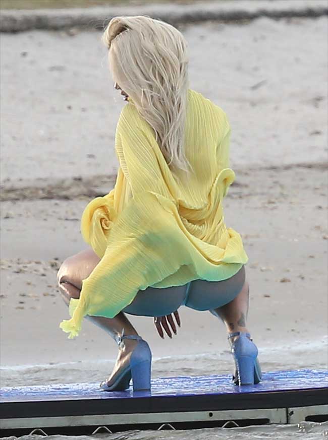 Rita Ora Bare Ass On a Music Video Shoot