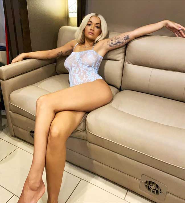 rita ora, singer, British, lace,