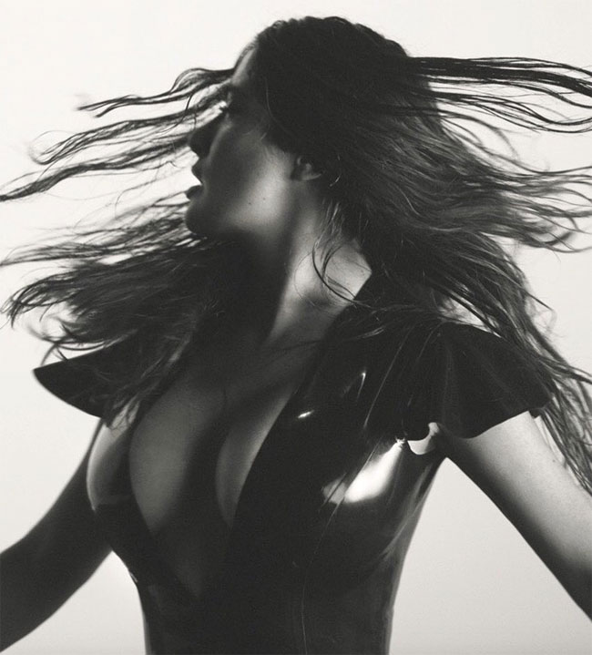 Salma Hayek BIG Cleavage in LOVE Magazine