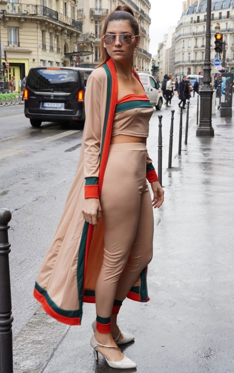 Blanca Blanco Rock Hard Nipple Pokies in Matching Jumpsuit