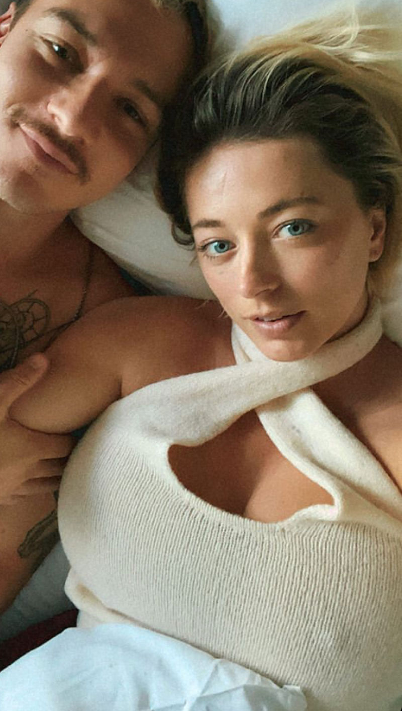 Caroline Vreeland Very Busty in White Sweater