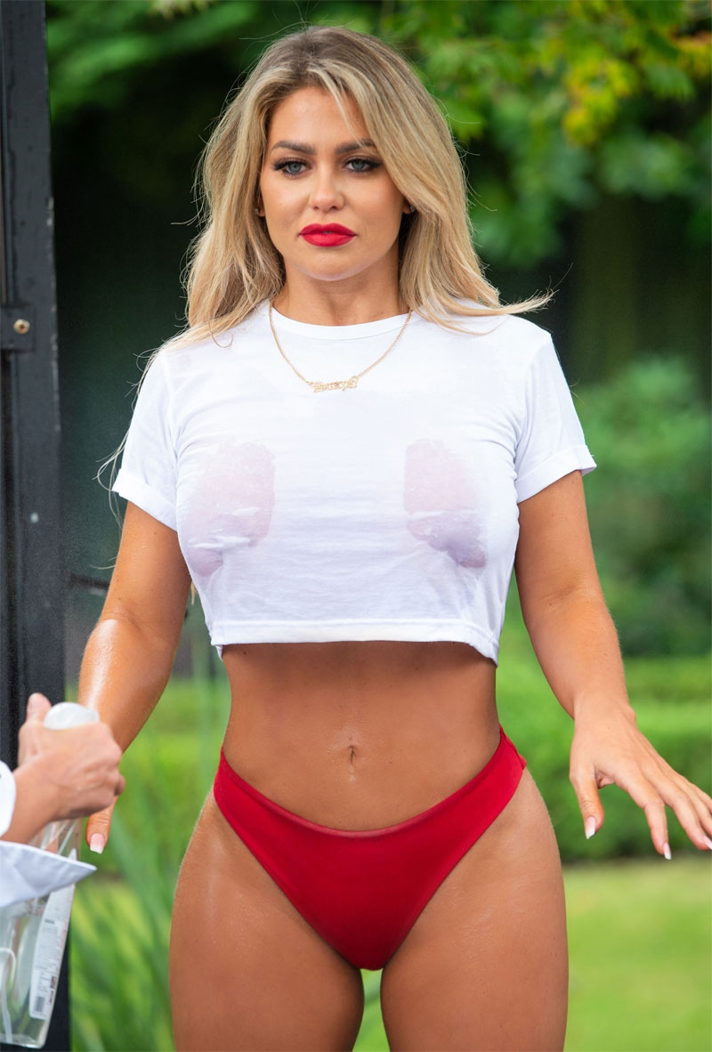 Bianca Gascoigne Wet T-Shirt Photoshoot