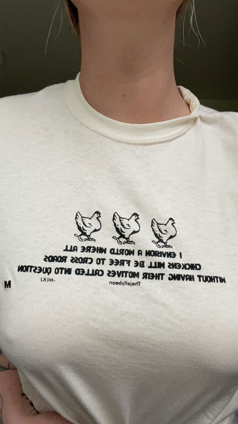 Ireland Baldwin Got Herself a New Shirt