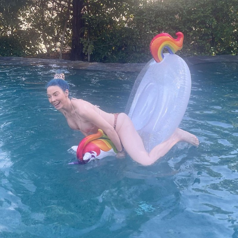 Whitney Cummings Tits in See Through Wet Bikini