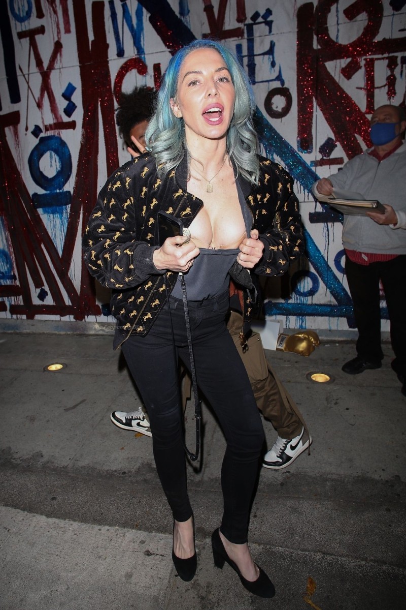 Whitney Cummings Flashes her Nipple on Night Out