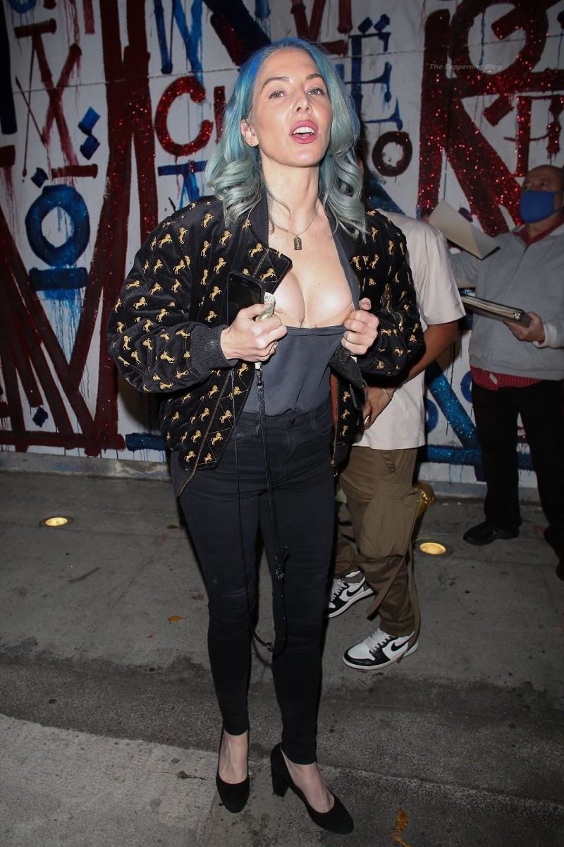 Whitney Cummings Flashes her Nipple on Night Out