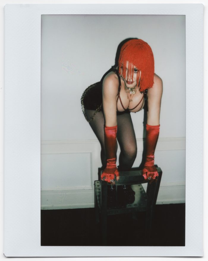 Madonna Topless Leather Mambo