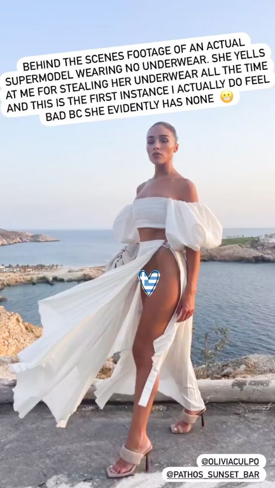Olivia Culpo White Summer Pantyless Dress
