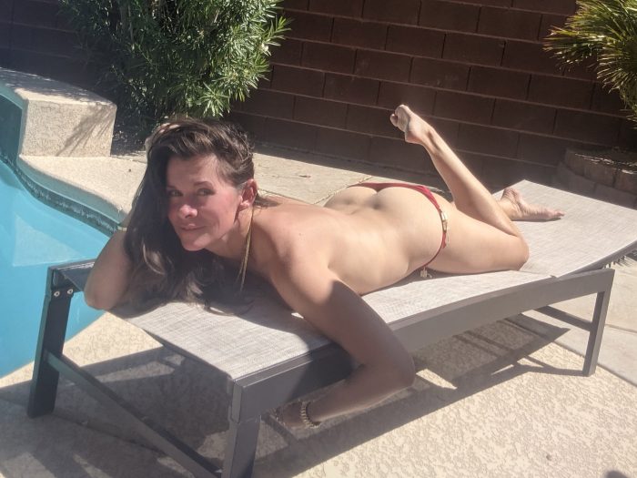 Alicia Arden Sunbathing Topless In LA