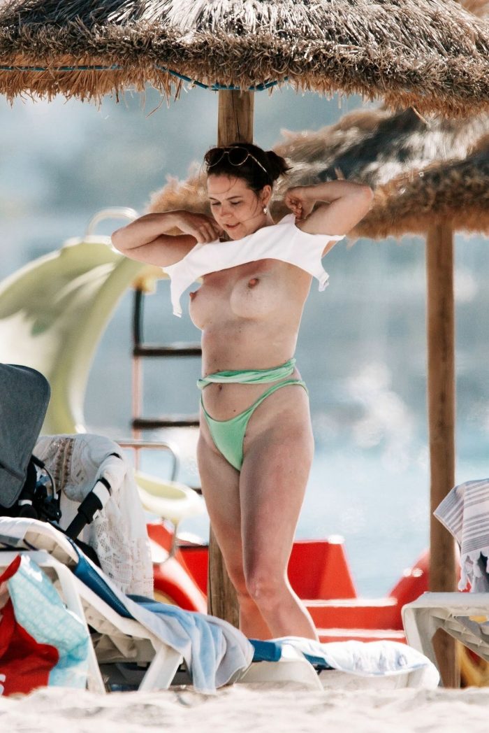 Shelby Tribble Topless On The Beach